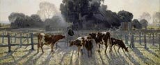 Detail of Elioth Gruner's Spring Frost