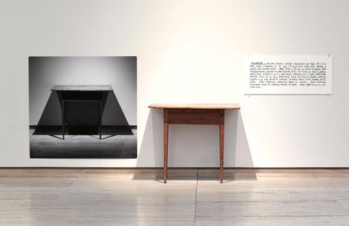 Joseph Kosuth One and three tables 1965
