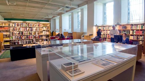 a view inside Research library and archive