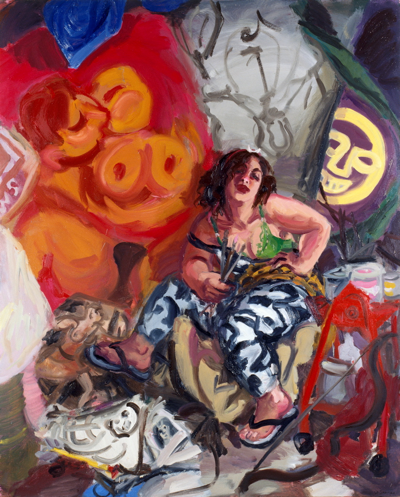 Wendy Sharpe: Self-portrait as Diana of Erskineville :: Archibald Prize ...